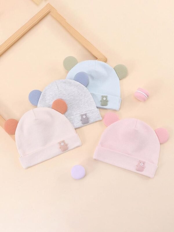 Lot de 04 bonnets à oreilles d'ours