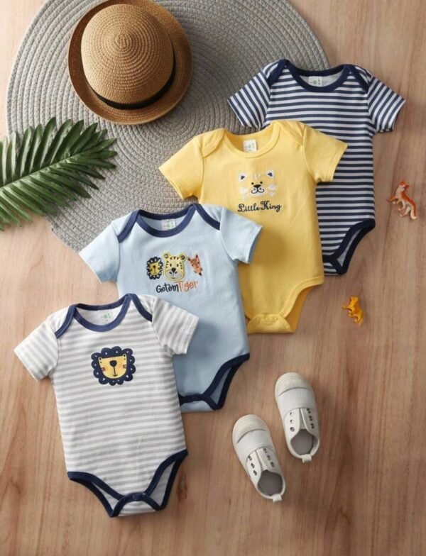 Lot de 04 Bodies Bébé manches courtes