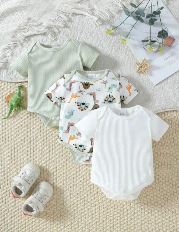 Lot de 03 Bodies Bébé manches courtes