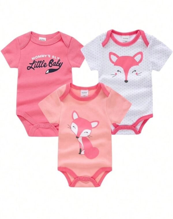 Lot de 03 bodies manches courtes emmanchure US bébé BASICS