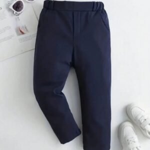 01 Pantalon décontracté et confortable, couleur unie, idéal au quotidien