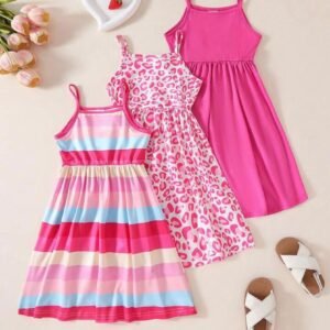 Lot de 3 robes de Pâques pour fille