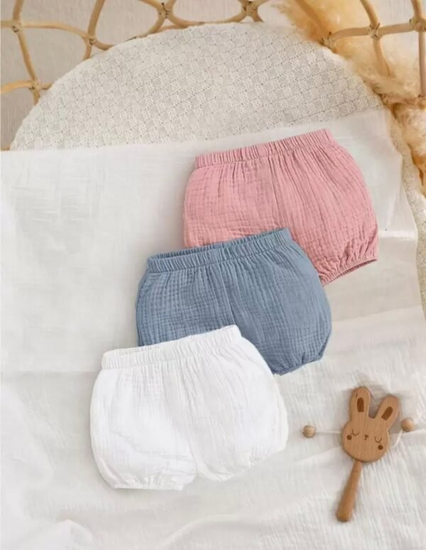 shorts décontractés taille élastique unicolore