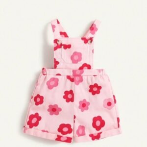 Salopette en jean à imprimé floral Harvey