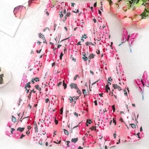 Jupe d'été décontractée à imprimé floral