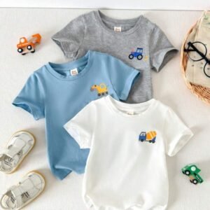 Lot de 03 pièces t-shirts en coton