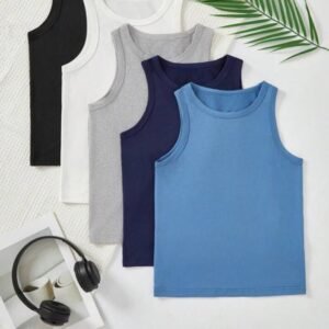 Lot de 05 sous-vêtements confortables et décontractés sans manches