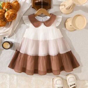 Robe à patch avec col